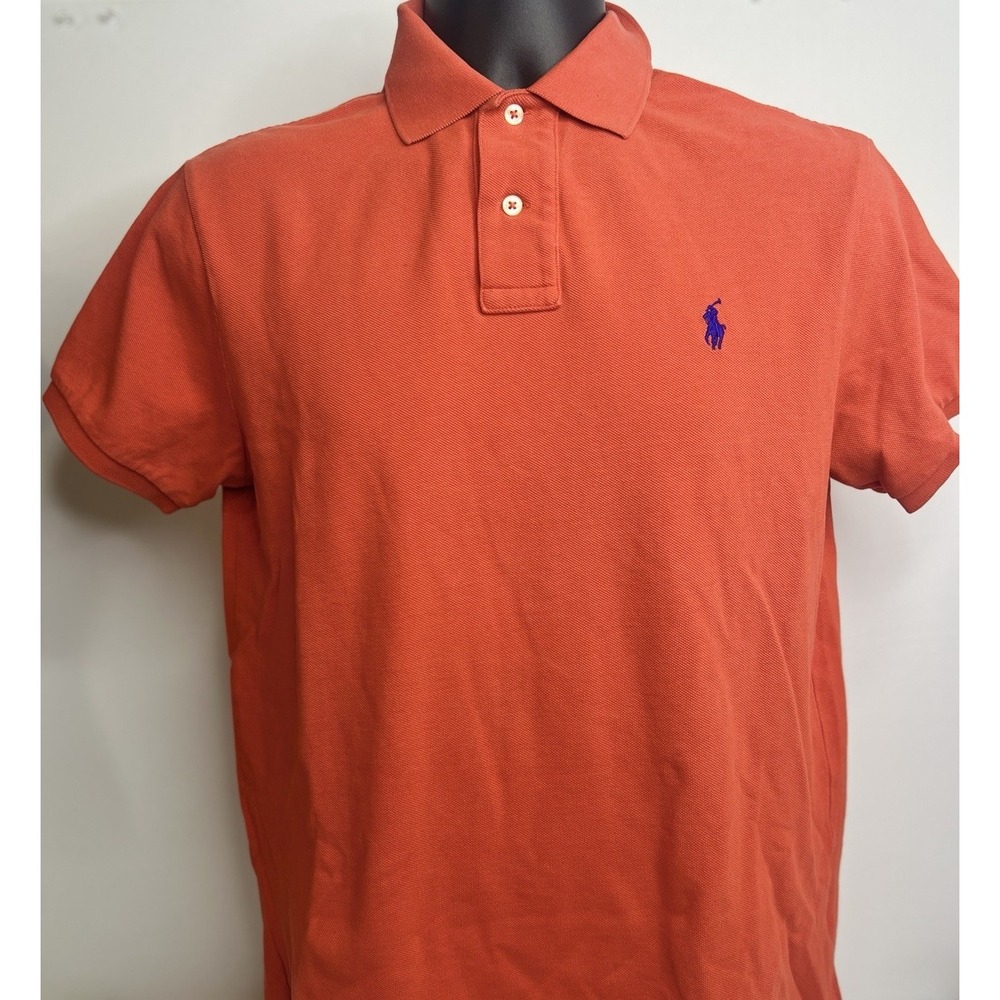 Polo Ralph Lauren Men's Large Shirt Short-sleeve Button-up Slim Fit Red